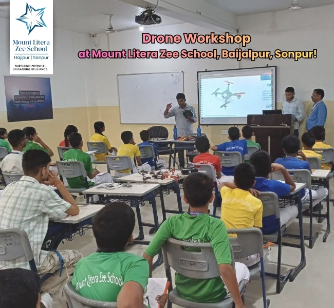 Drone workshop at MLZS hajipur 